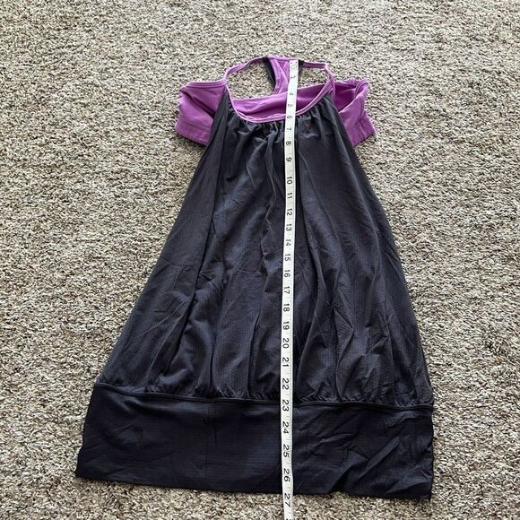 LULULEMON Tuck Me In Tank Top Gray Purple Very Light Flare size 6 Gym Yoga - Picture 2 of 7